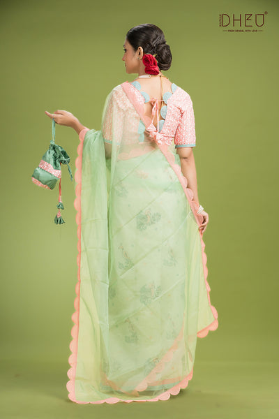 Exclusive Designer Mekhela Couple Set