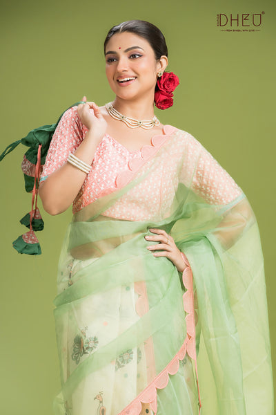 Exclusive Designer Mekhela Couple Set