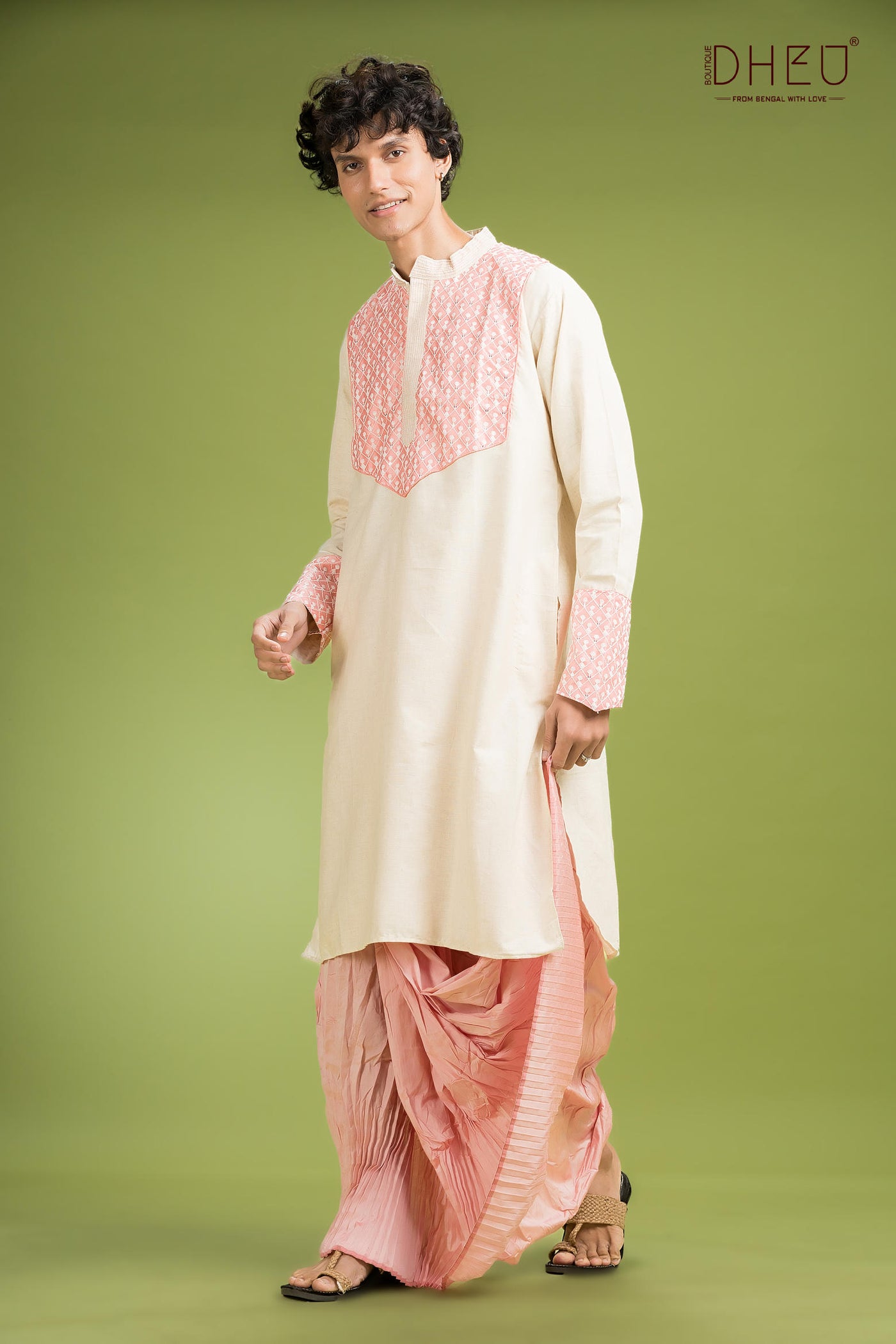 Exclusive Designer Mekhela Couple Set