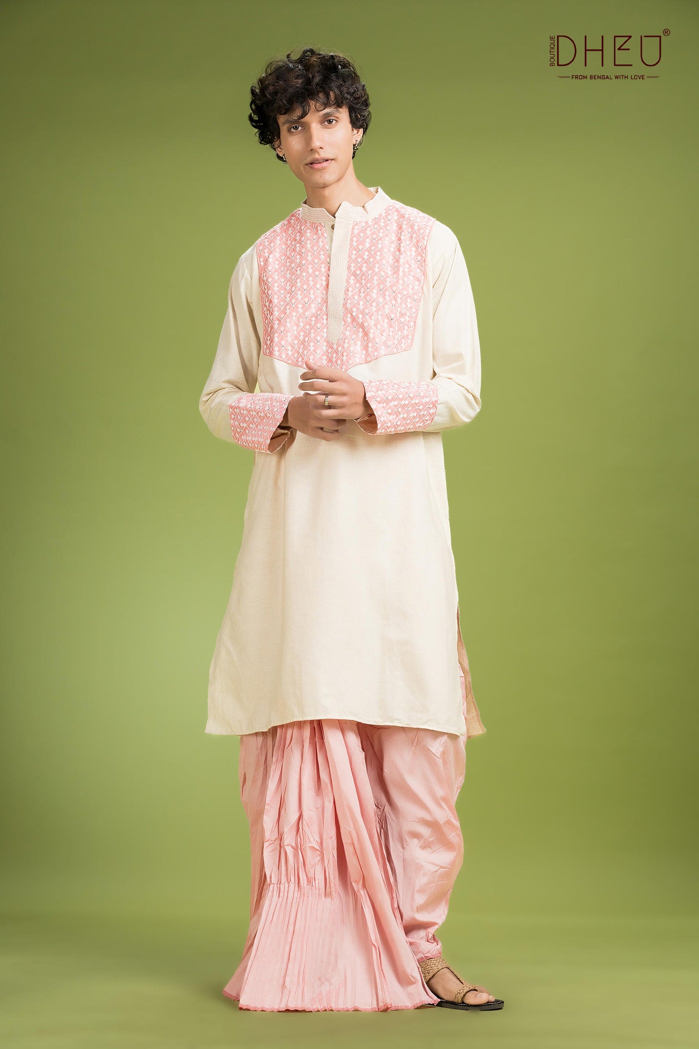 Exclusive Designer Mekhela Couple Set