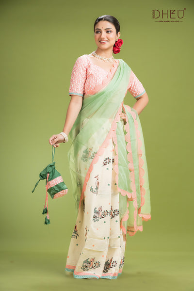Exclusive Designer Mekhela Couple Set