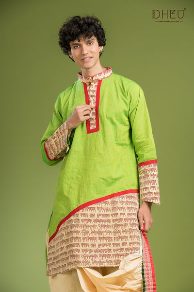 Exclusive Designer Kurta Dhoti(Optional) Set