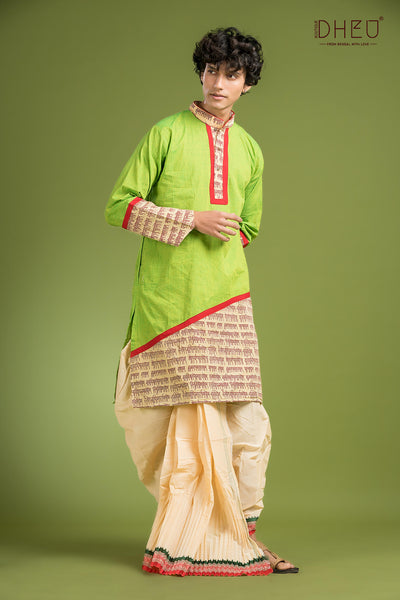 Exclusive Designer Kurta Dhoti(Optional) Set