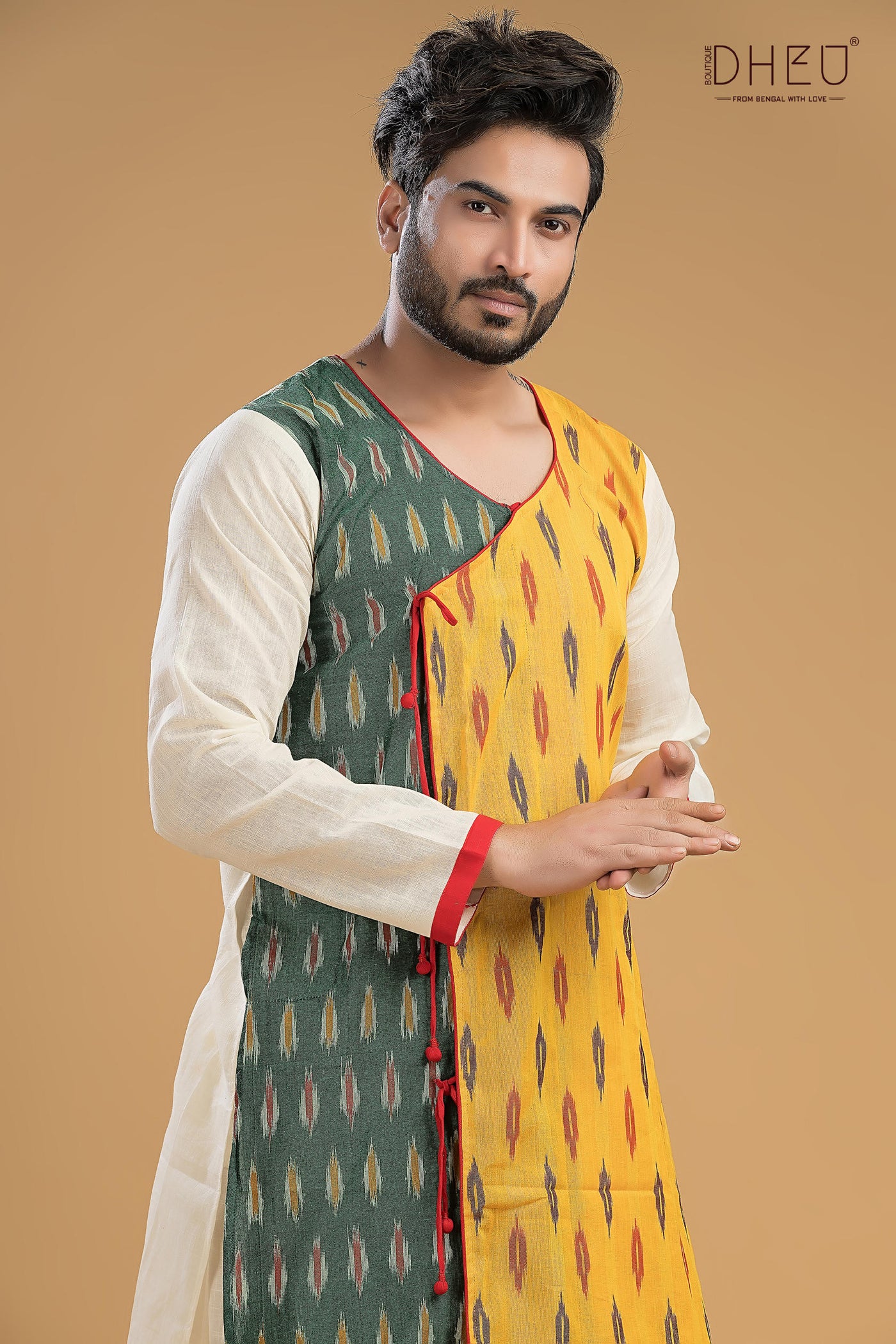 Exclusive Designer Kurta-Dhoti(Optional) Set