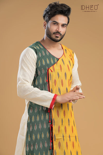Exclusive Designer Kurta-Dhoti(Optional) Set