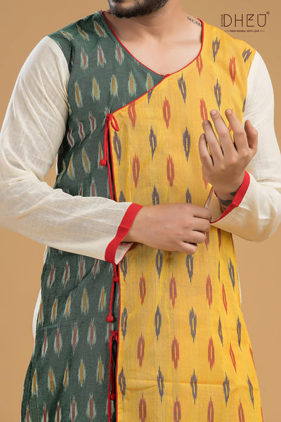 Exclusive Designer Kurta-Dhoti(Optional) Set