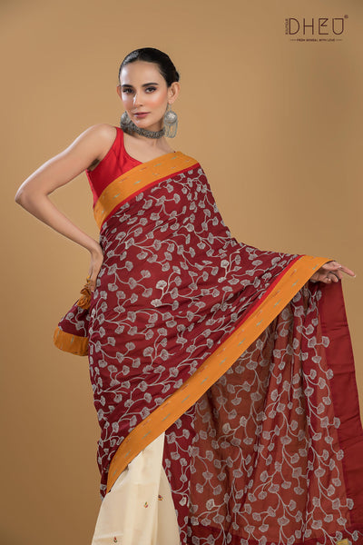 Tune in For Love-Saree-Kurta-Dhoti(Optional)Couple Set