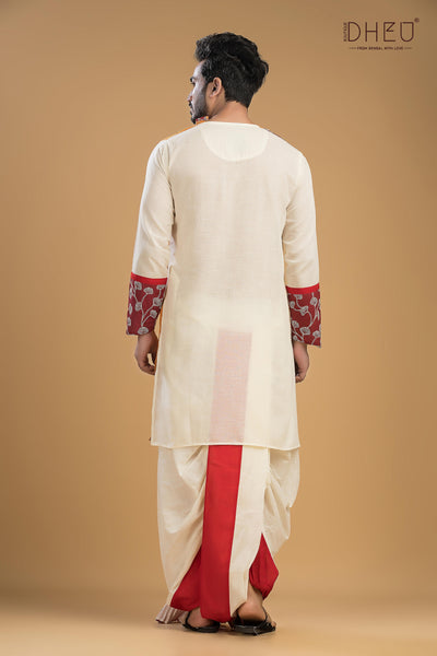 Tune in For Love-Saree-Kurta-Dhoti(Optional)Couple Set