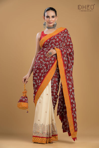 Tune in For Love-Saree-Kurta-Dhoti(Optional)Couple Set