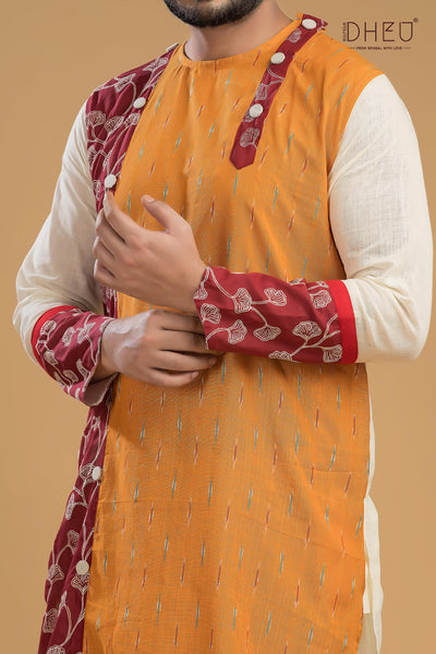 Exclusive Designer Kurta Dhoti(Optional) Set