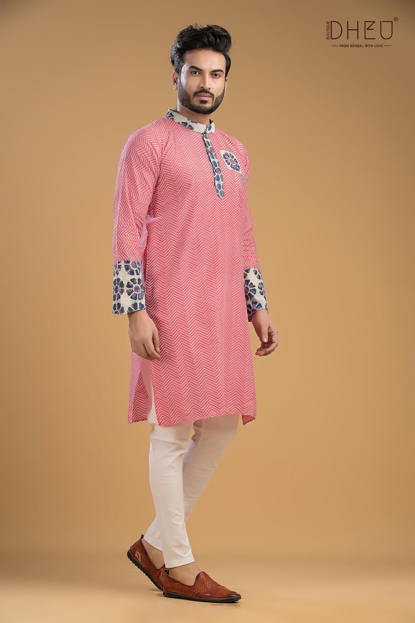 Exclusive Printed Cotton Men's Kurta
