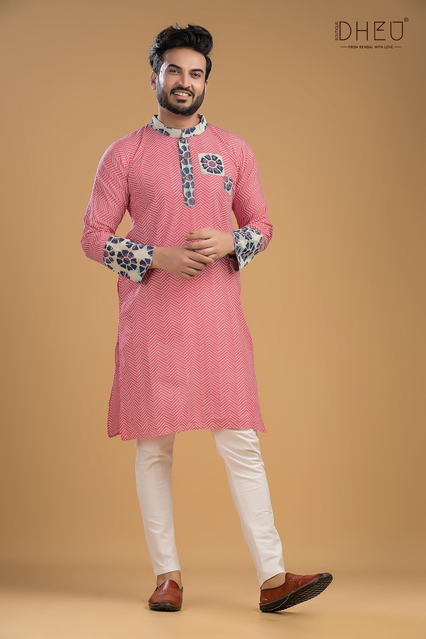 Exclusive Printed Cotton Men's Kurta
