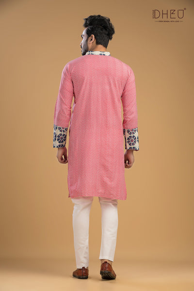Exclusive Printed Cotton Men's Kurta