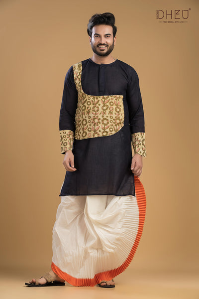 Exclusive Designer Kurta Dhoti(Optional) Set