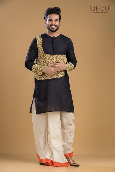 Exclusive Designer Kurta Dhoti(Optional) Set