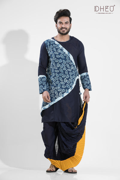 Exclusive Designer Kurta-Dhoti(Optional) Set