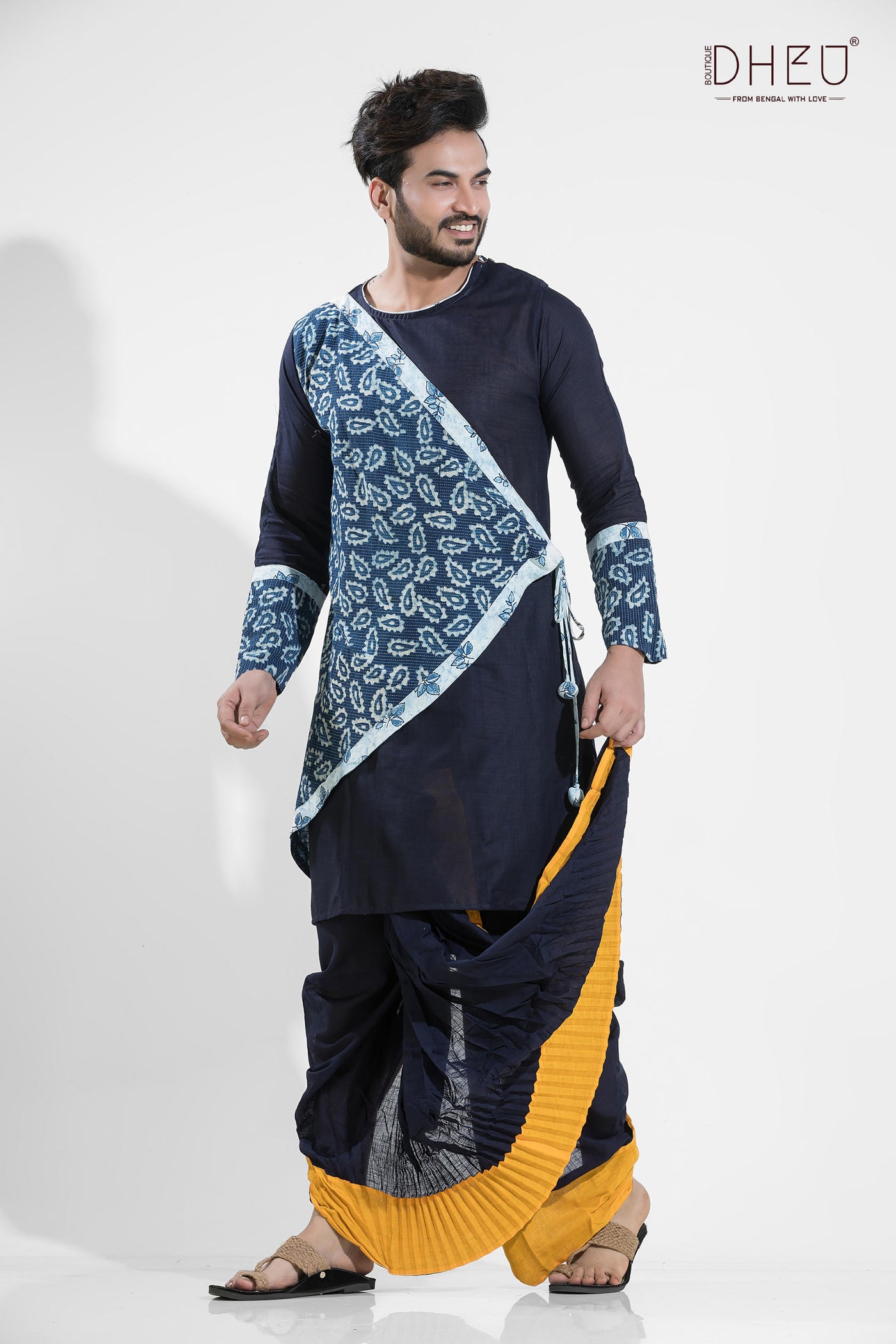Exclusive Designer Kurta-Dhoti(Optional) Set