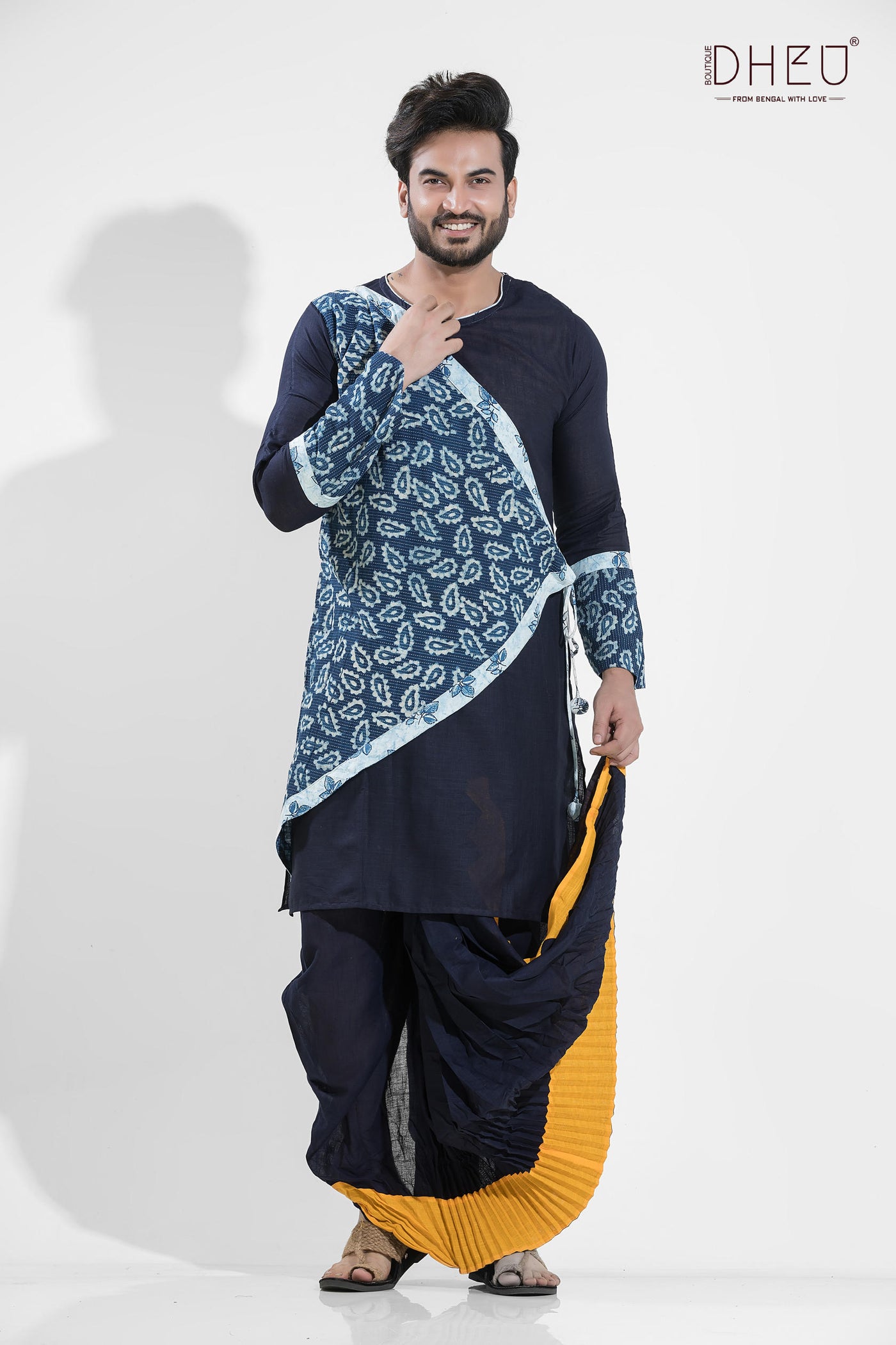 Exclusive Designer Kurta-Dhoti(Optional) Set