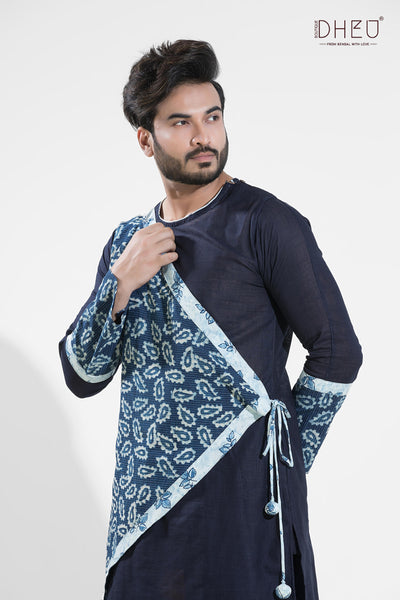 Exclusive Designer Kurta-Dhoti(Optional) Set