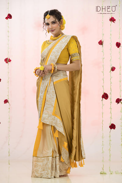Yellow Vibes- Exclusive Mekhela & Kurta Couple Set