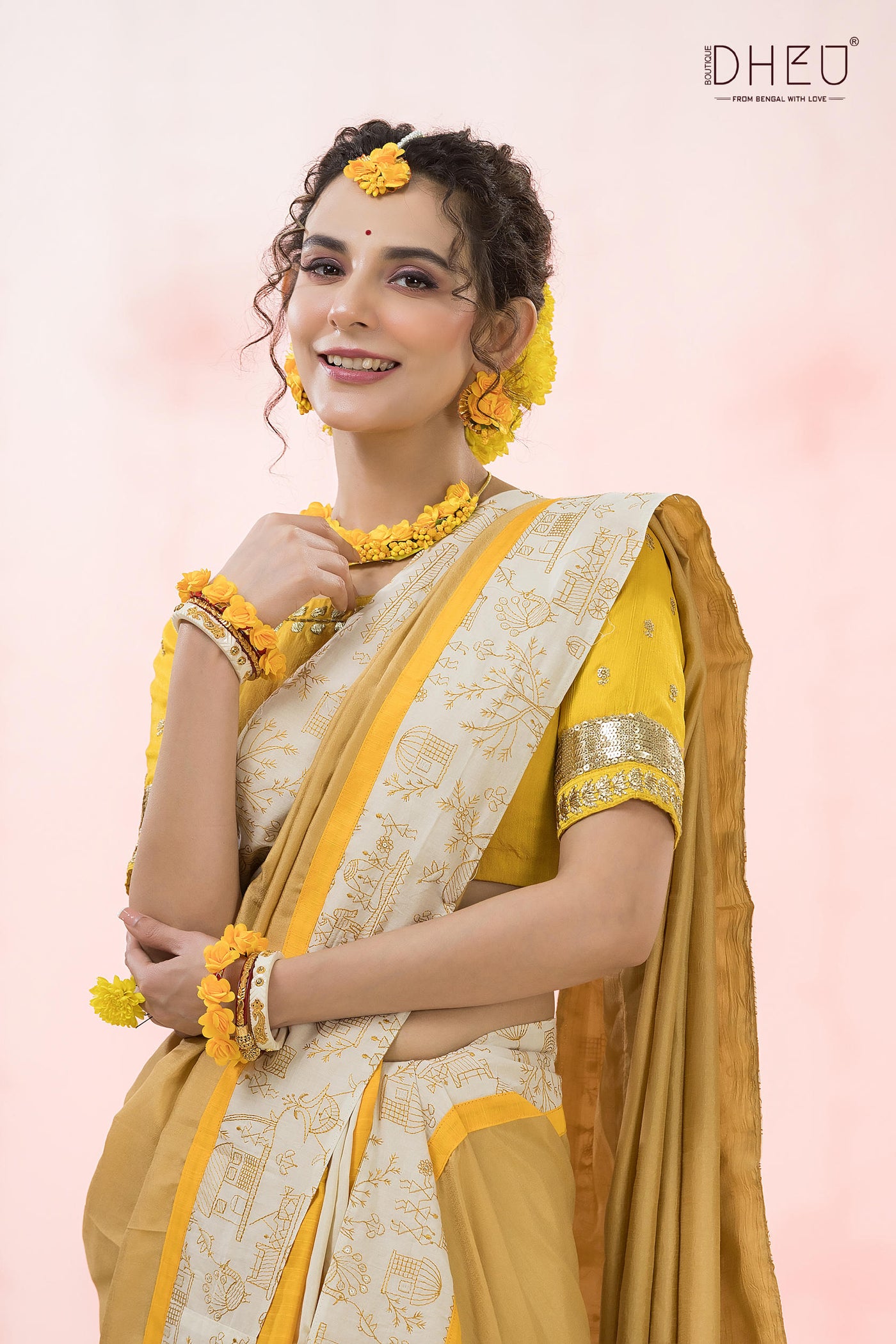 Yellow Vibes- Exclusive Mekhela & Kurta Couple Set
