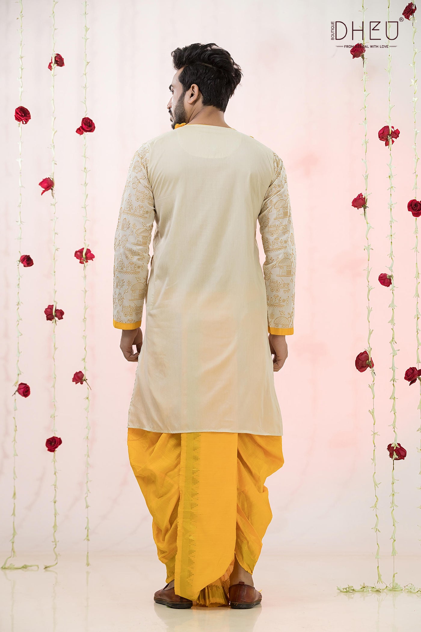 Yellow Vibes- Exclusive Designer Kurta Dhoti(Optional) Set
