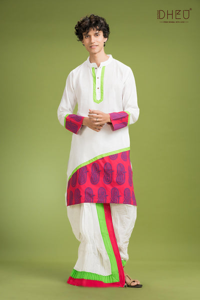 Exclusive Designer Kurta Dhoti(Optional) Set