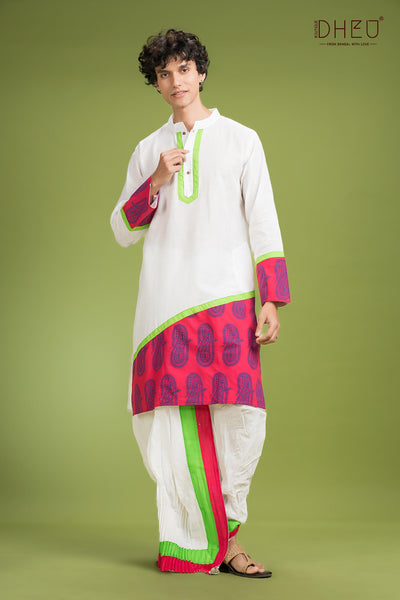 Exclusive Designer Kurta Dhoti(Optional) Set