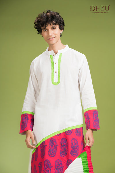 Exclusive Designer Kurta Dhoti(Optional) Set