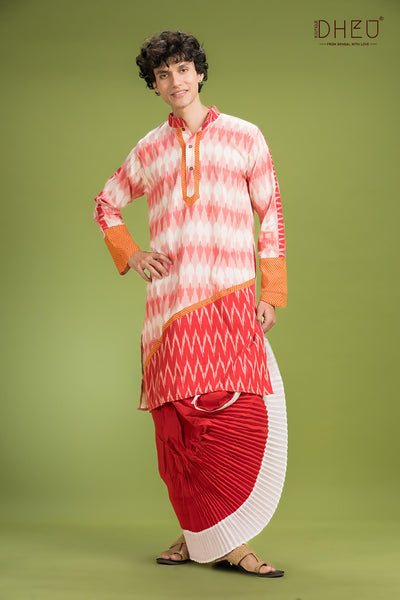 Exclusive Designer Kurta Dhoti(Optional) Set