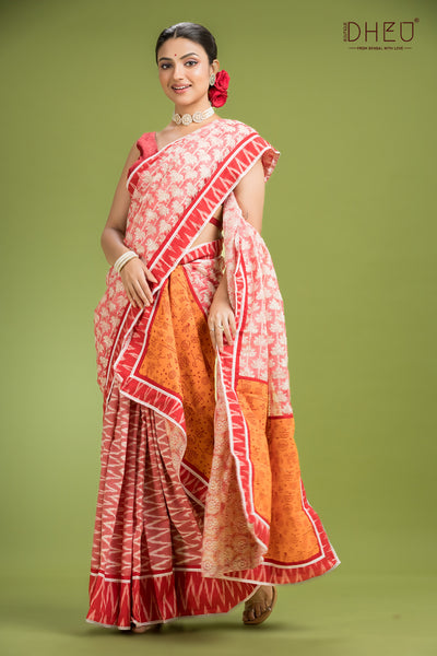 Dheu Exclusive Mekhela & Kurta Couple Set
