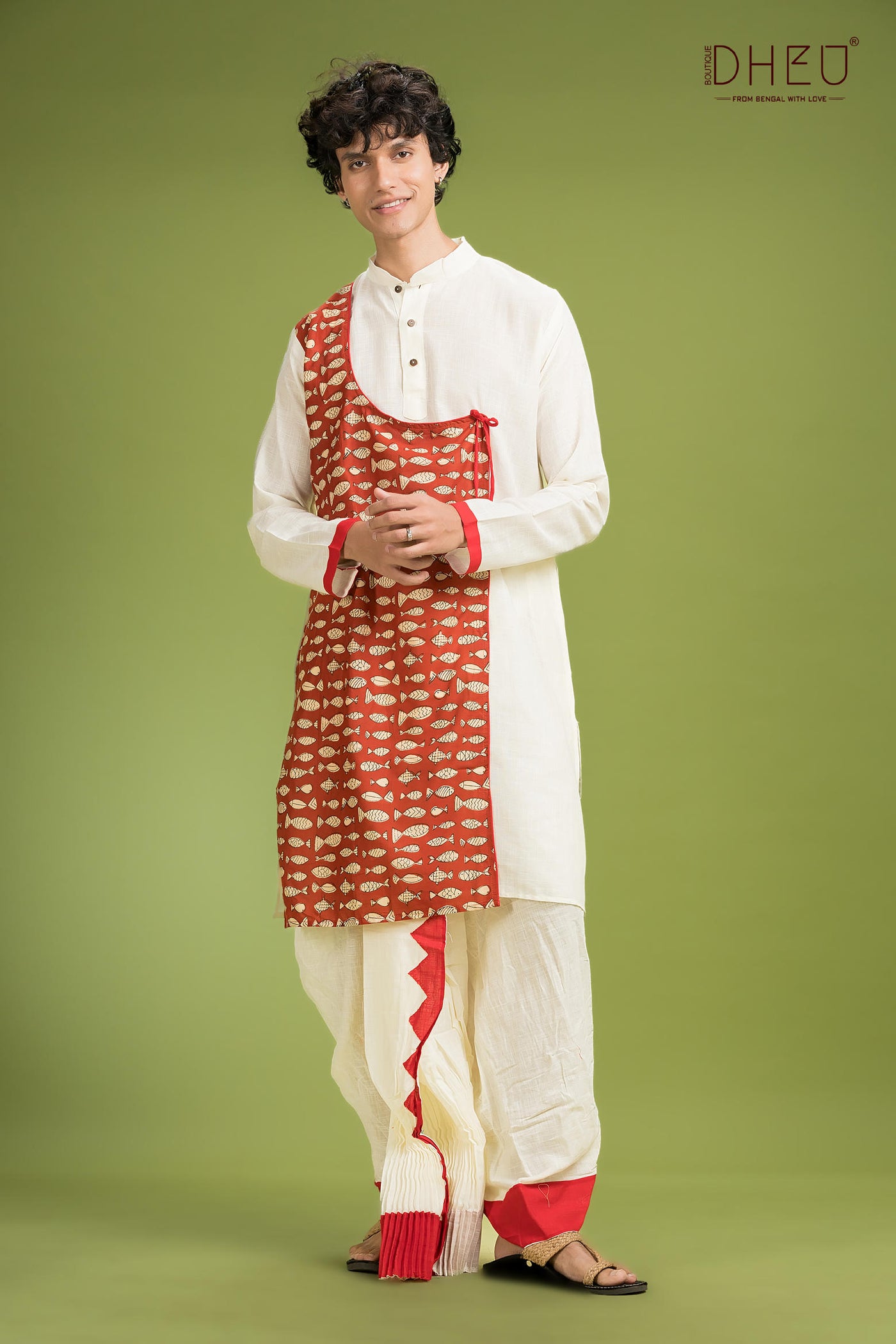 Dheu Signature Saree & Kurta Couple Set