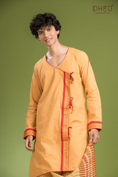 Dheu Exclusive Designer Kurta Dhoti(Optional) Set