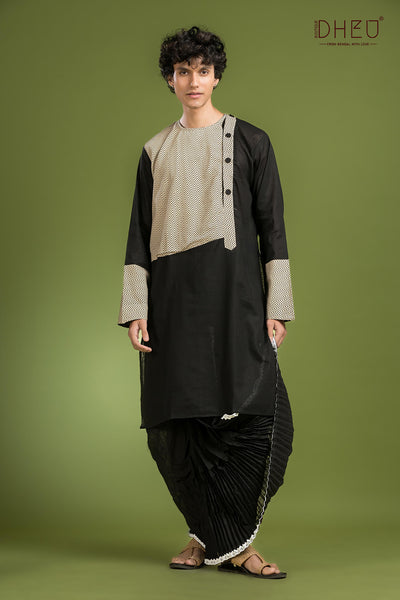 Exclusive Designer Kurta Dhoti(Optional) Set
