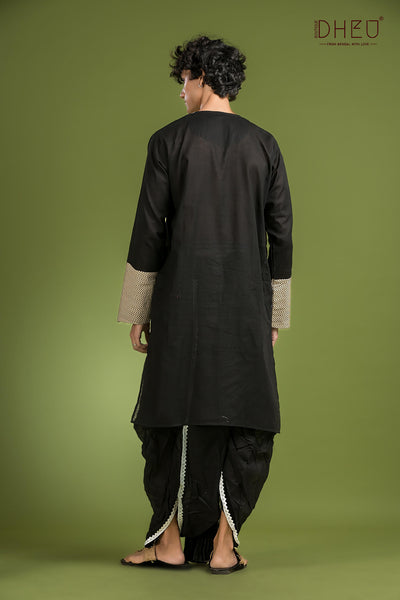 Exclusive Designer Kurta Dhoti(Optional) Set