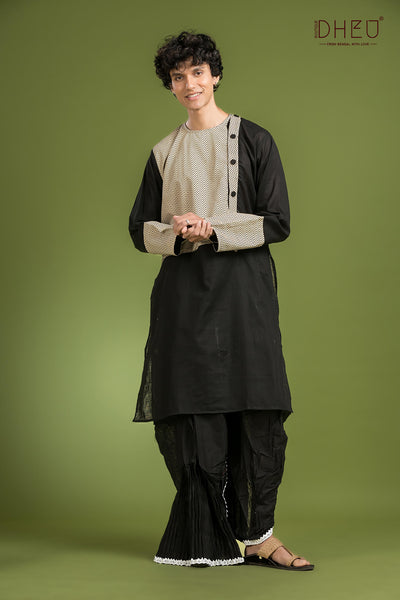 Exclusive Designer Kurta Dhoti(Optional) Set