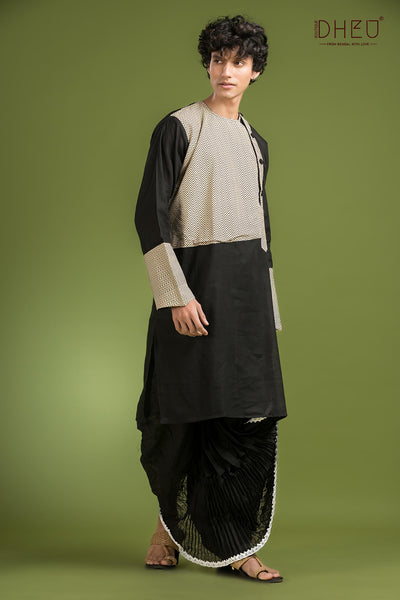 Exclusive Designer Kurta Dhoti(Optional) Set