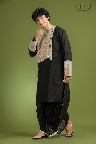 Exclusive Designer Kurta Dhoti(Optional) Set
