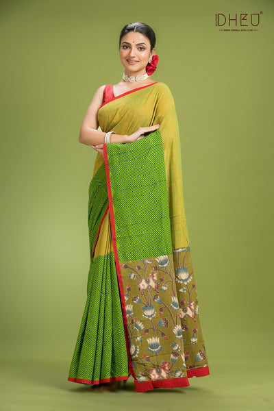 Dheu Signature Saree & Kurta Couple Set