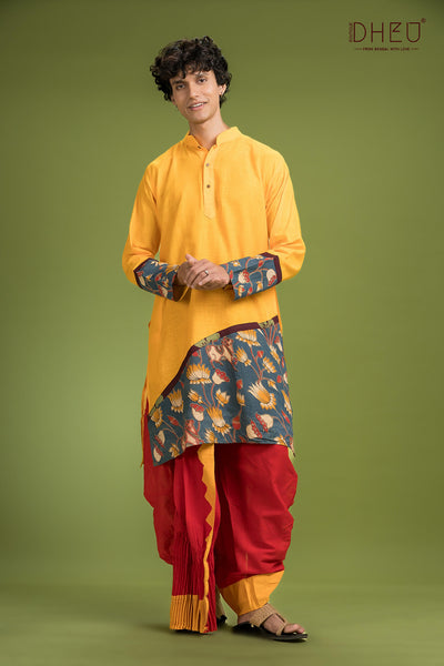 Dheu Signature Saree & Kurta Couple Set