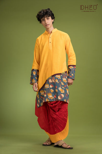 Dheu Signature Saree & Kurta Couple Set