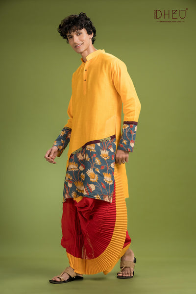 Dheu Signature Saree & Kurta Couple Set