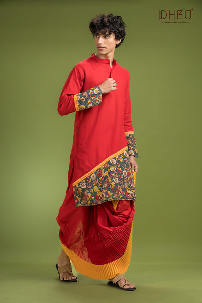 Dheu Signature Saree & Kurta Couple Set