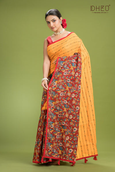 Dheu Signature Saree & Kurta Couple Set