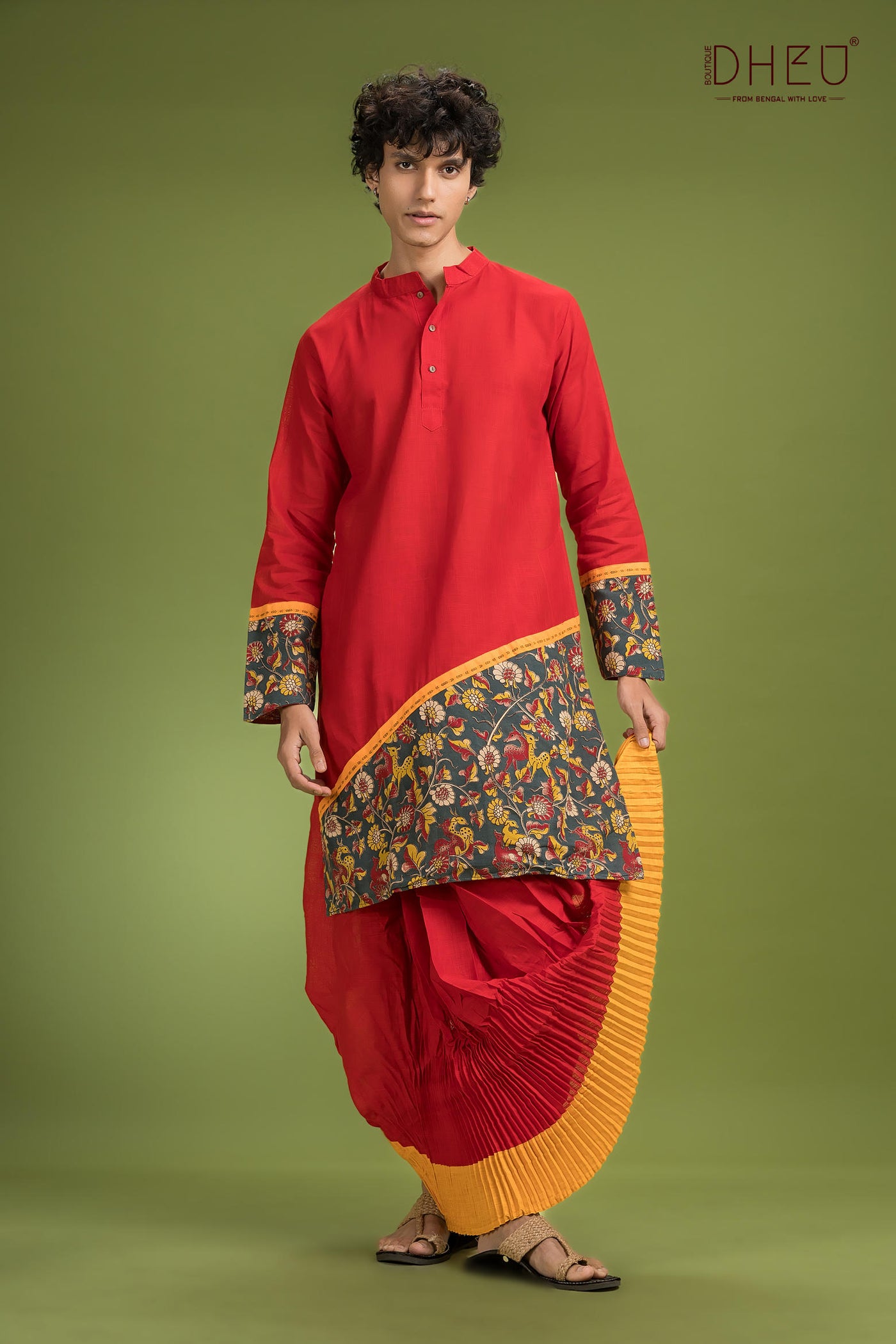 Dheu Signature Saree & Kurta Couple Set