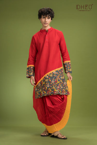 Dheu Signature Saree & Kurta Couple Set