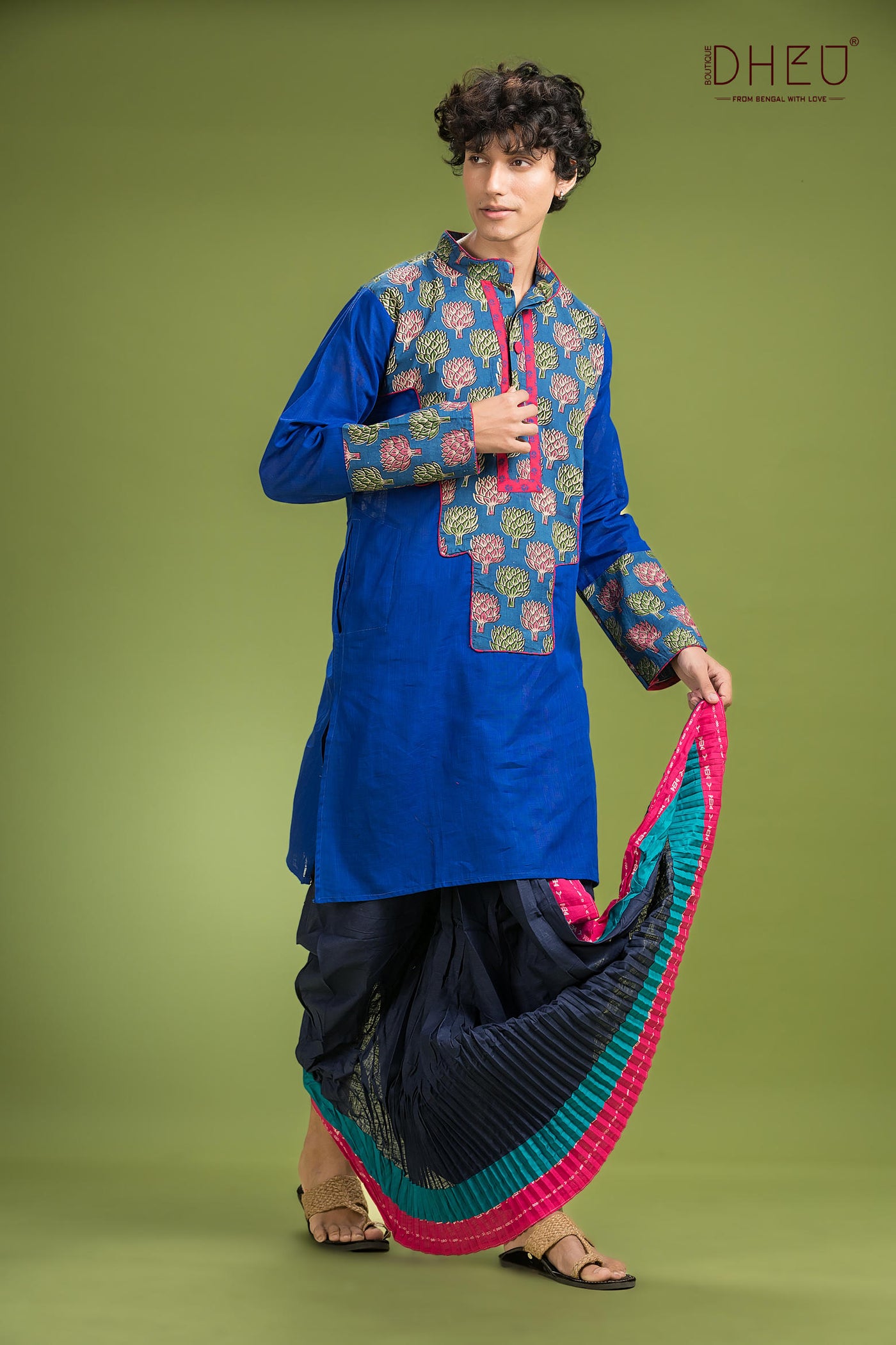 Dheu Signature Saree & Kurta Couple Set
