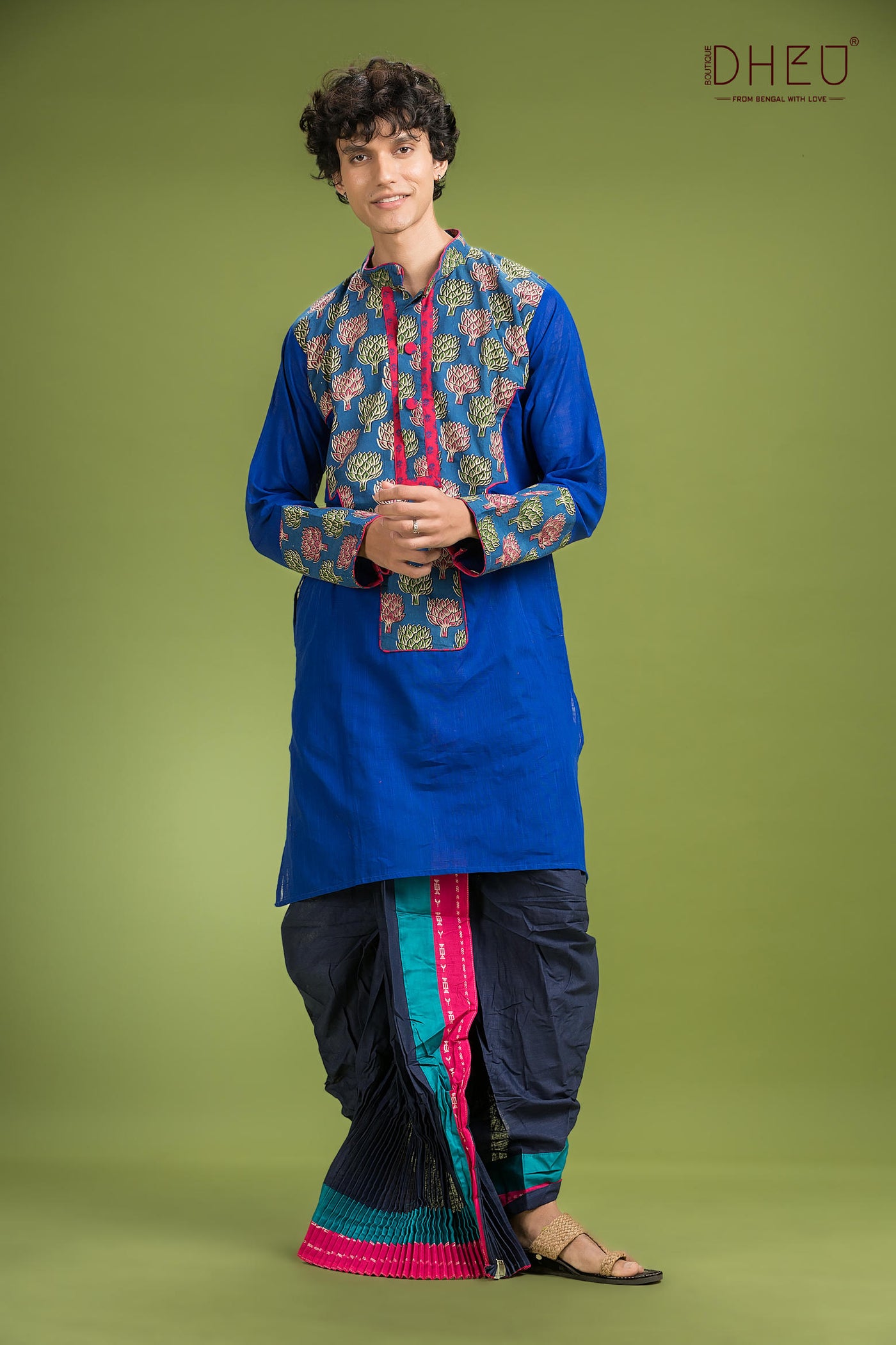 Dheu Signature Saree & Kurta Couple Set