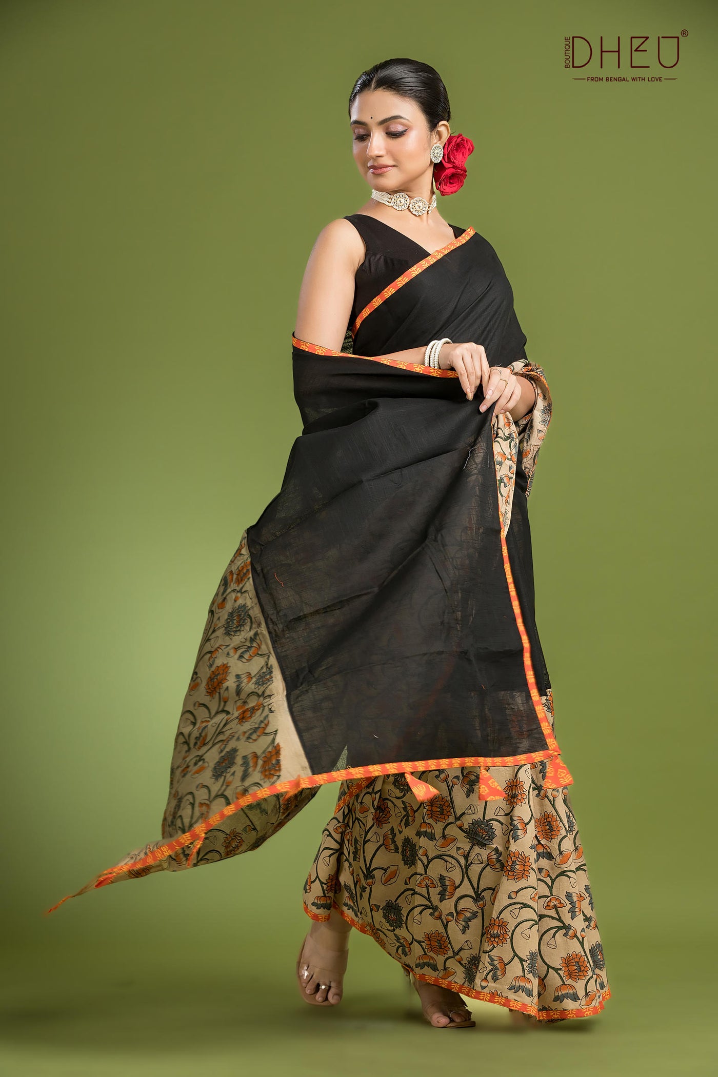 Dheu Signature Saree & Kurta Couple Set