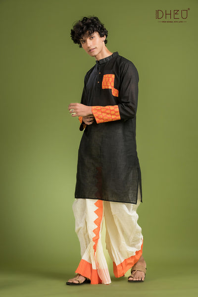 Dheu Signature Saree & Kurta Couple Set